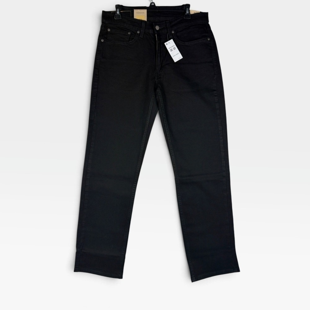 Levi's Jeans 514 Straight Mens 32x32 Black Stretch Denim 005141923 NWT